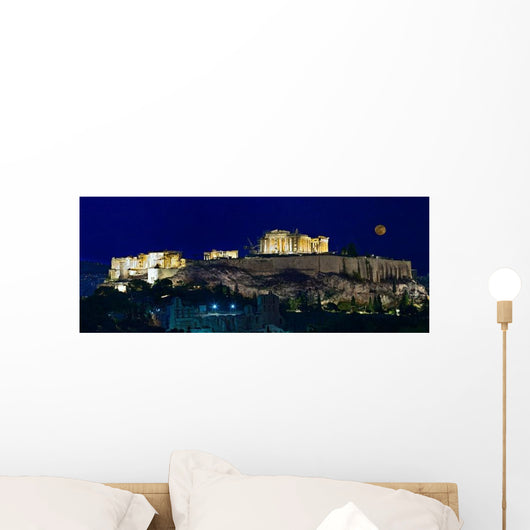 Moon and Acropolis Wall Decal