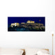 Moon and Acropolis Wall Decal