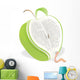 Worm Reading Apple Book Wall Decal