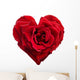 Heart Shaped Rose White Wall Decal