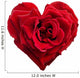 Heart Shaped Rose White Wall Decal