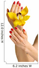 Beautiful Hands with Red Wall Decal