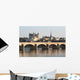 Pont Et Chateau Saumur Wall Decal