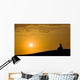 Meditation under Sunset Wall Decal