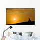 Meditation under Sunset Wall Decal