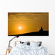 Meditation under Sunset Wall Decal