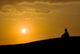 Meditation under Sunset Wall Decal