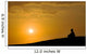 Meditation under Sunset Wall Decal