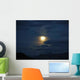 Full Moon over Mountains Wall Decal