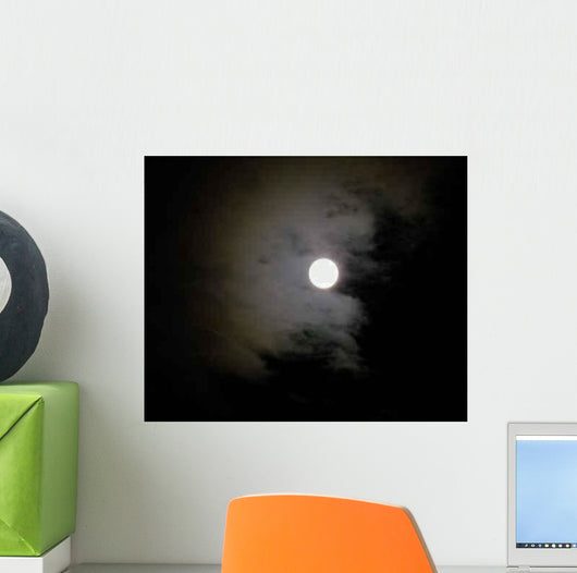 Silver Moon Wall Decal