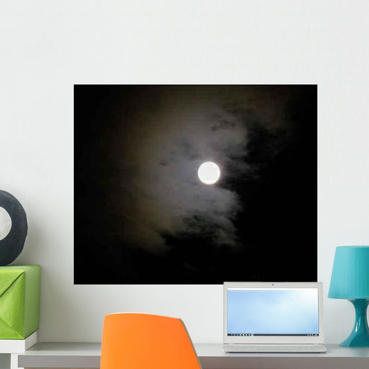 Silver Moon Wall Decal