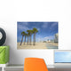 Palms and Pier Santa Wall Decal