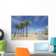 Palms and Pier Santa Wall Decal