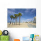 Palms and Pier Santa Wall Decal
