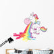 Cute Rainbow Barfing Unicorn Wall Decal