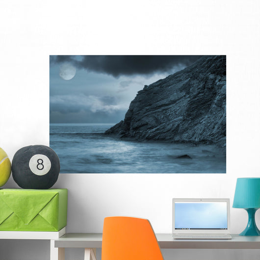 Moonlit Ocean Wall Decal
