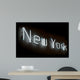 New York Neon Sign Wall Decal