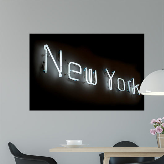 New York Neon Sign Wall Decal