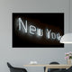New York Neon Sign Wall Decal