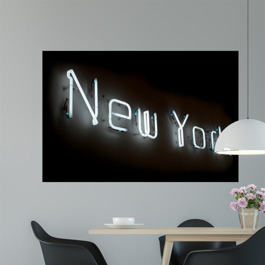 New York Neon Sign Wall Decal