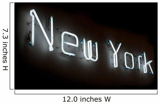 New York Neon Sign Wall Decal