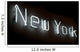 New York Neon Sign Wall Decal