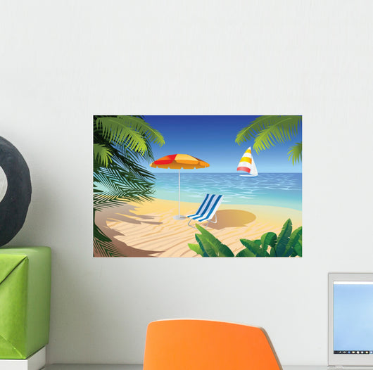 Beach Tropic Wall Decal