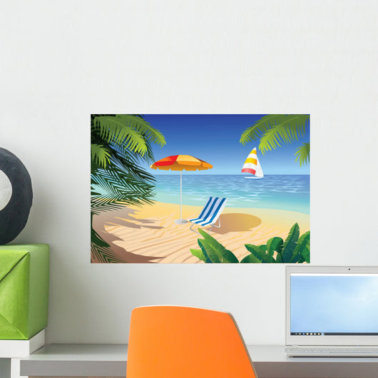 Beach Tropic Wall Decal