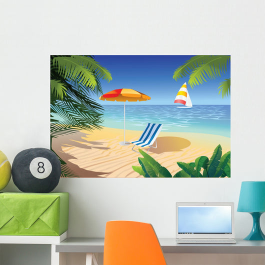 Beach Tropic Wall Decal