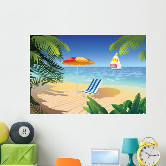 Beach Tropic Wall Decal