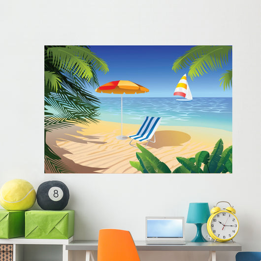 Beach Tropic Wall Decal