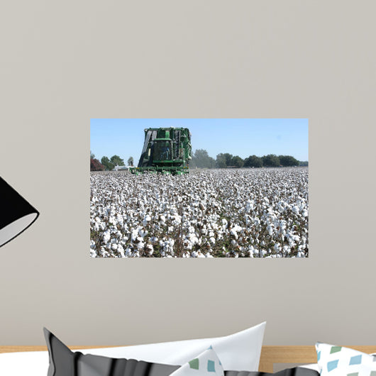 Cotton Picking Wall Decal