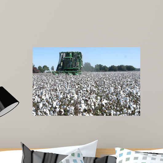 Cotton Picking Wall Decal