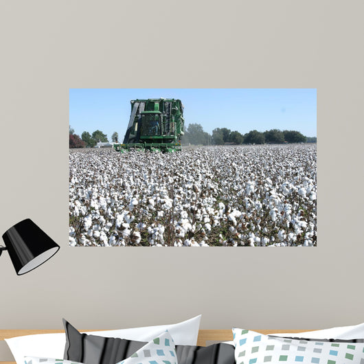 Cotton Picking Wall Decal