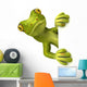 Gecko with White Sign Wall Decal