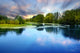 Blue Lake Going Distance Wall Decal