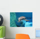 Dolphin Swimming Coral Reef Wall Decal