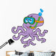 Octopus Snorkel Diver Wall Decal