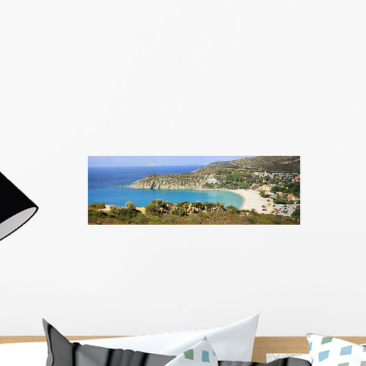 Solanas Sardinia Wall Decal Panoramic Wall Decal