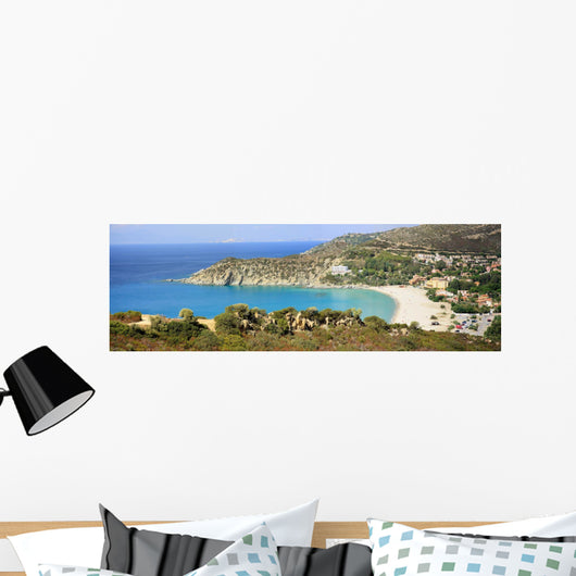 Solanas Sardinia Wall Decal Panoramic Wall Decal