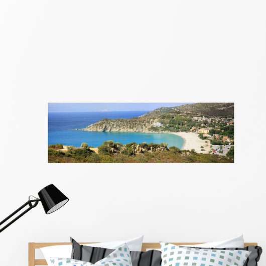 Solanas Sardinia Wall Decal Panoramic Wall Decal