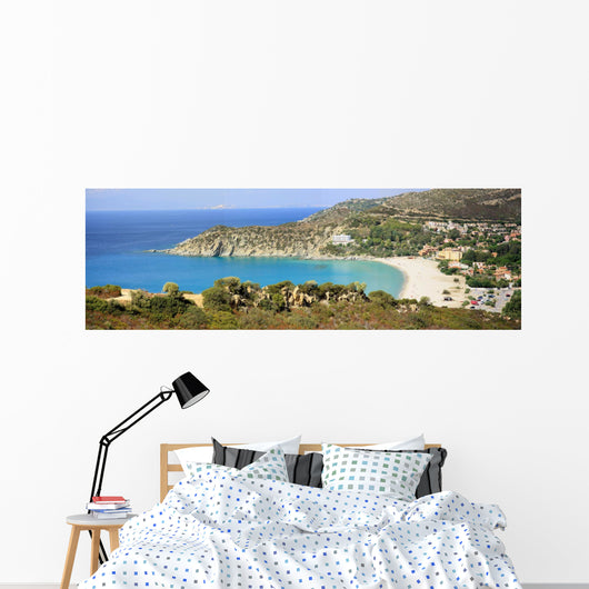 Solanas Sardinia Wall Decal Panoramic Wall Decal