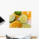 Lime and Orange Wall Decal Design 2