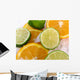 Lime and Orange Wall Decal Design 2