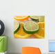 Lime and Orange Wall Decal Design 1