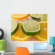Lime and Orange Wall Decal Design 1