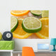 Lime and Orange Wall Decal Design 1