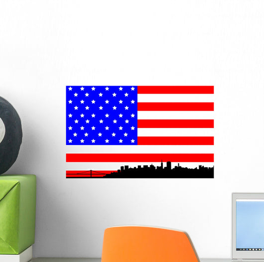 San Francisco Skyline against Wall Decal