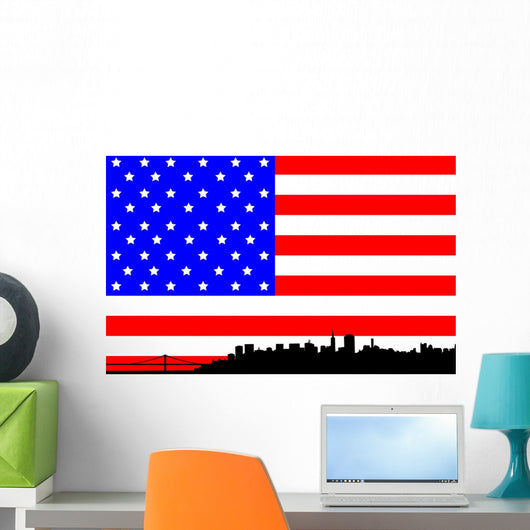 San Francisco Skyline against Wall Decal