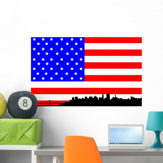 San Francisco Skyline against Wall Decal